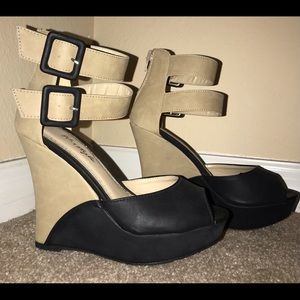 Open Toe Wedge Heel